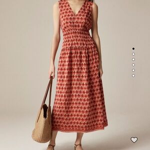 J. Crew Hyacinth Dress in Crepe de Chine size L